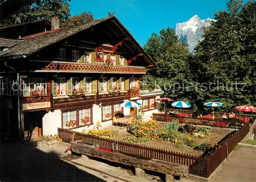 AK / Ansichtskarte Grindelwald Gasthof Waldrand Grindelwald