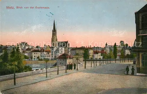 AK / Ansichtskarte Metz_Moselle Blick von der Esplanade Metz_Moselle