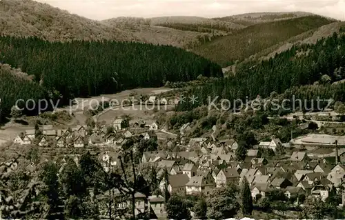 AK / Ansichtskarte Laasphe Panorama mit Wittgenstein Laasphe