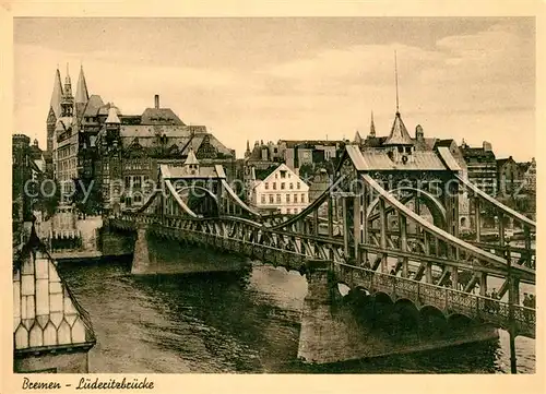 AK / Ansichtskarte Bremen Luederitzbruecke Bremen