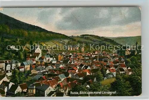 AK / Ansichtskarte Ruhla Blick vom Hotel Landgraf Ruhla