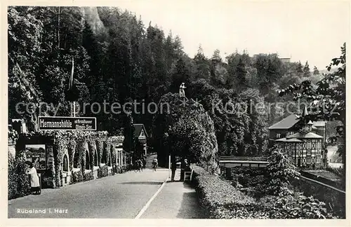 AK / Ansichtskarte Ruebeland_Harz Hermannshoehle Ruebeland_Harz