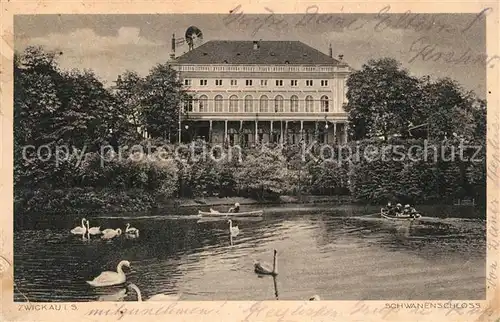 AK / Ansichtskarte Zwickau_Sachsen Schwanenschloss Zwickau Sachsen