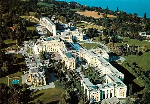 AK / Ansichtskarte Geneve_GE Palais des Nations vue aerienne Geneve_GE