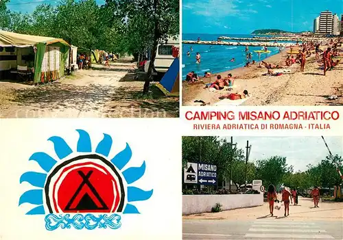 AK / Ansichtskarte Misano_Adriatico Camping Strand  Misano Adriatico
