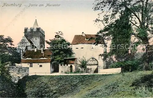 AK / Ansichtskarte Naumburg_Saale Partie am Marientor Naumburg_Saale