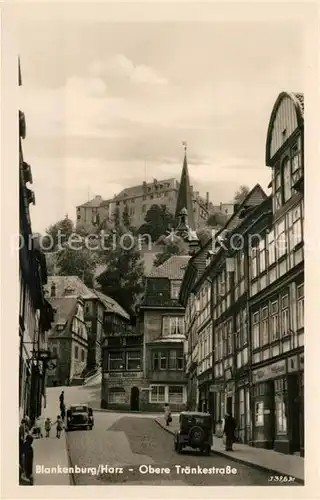 AK / Ansichtskarte Blankenburg_Harz Obere Traenkestrasse Blankenburg_Harz