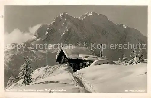 AK / Ansichtskarte St_Anton_Kranzberg mit Wettersteinspitze St_Anton_Kranzberg