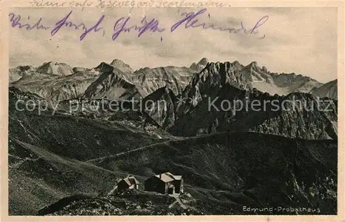 AK / Ansichtskarte Oberstdorf Edmund Probst Haus am Nebelhorn Oberstdorf