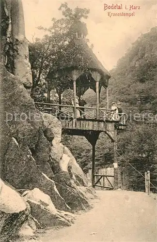 AK / Ansichtskarte Bodetal_Harz Kronentempel Bodetal Harz