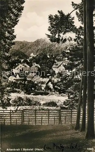 AK / Ansichtskarte Altenbrak_Harz Partie im Bodetal Altenbrak Harz