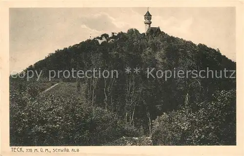 AK / Ansichtskarte Teck Schwaebische Alb Aussichtsturm Teck