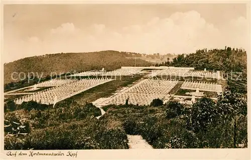 AK / Ansichtskarte Hartmannsweilerkopf Kriegsgraeber Friedhof Hartmannsweilerkopf