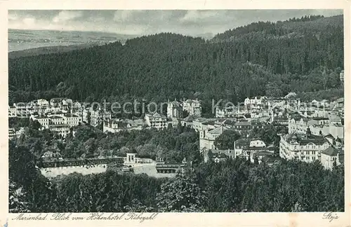 AK / Ansichtskarte Marienbad_Tschechien_Boehmen Blick vom Hoehenhotel Ruebezahl Marienbad_Tschechien