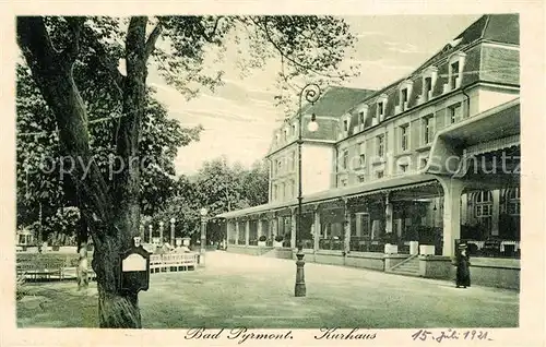 AK / Ansichtskarte Bad_Pyrmont Kurhaus Bad_Pyrmont