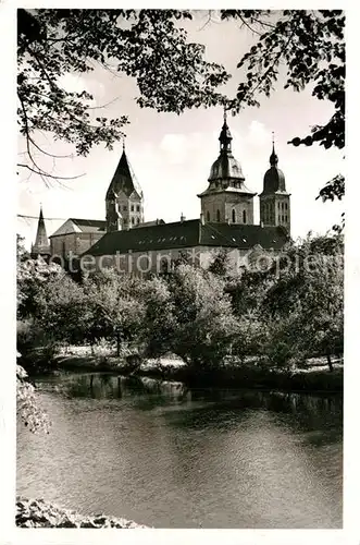 AK / Ansichtskarte Osnabrueck Hasepartie mit Dom Osnabrueck