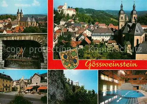 AK / Ansichtskarte Goessweinstein Kirchenpartie Hallenbad Goessweinstein