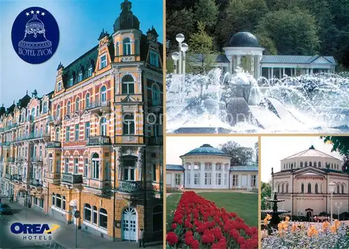 AK / Ansichtskarte Marianske_Lazne Orea Hotels Hotel Zvon Park Wasserspiele Marianske_Lazne