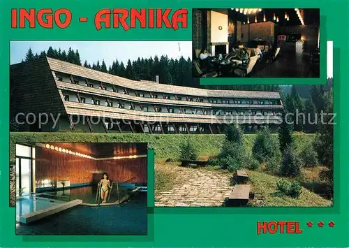 AK / Ansichtskarte Vimperk Hotel Ingo Arnika Hallenbad Vimperk