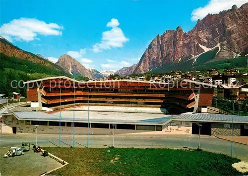 AK / Ansichtskarte Cortina_d_Ampezzo Stadio Olimpico del Ghiaccio Olympiastadion Dolomiten Cortina_d_Ampezzo