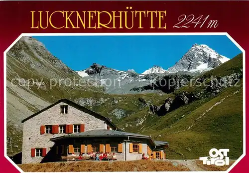 AK / Ansichtskarte Kals_Grossglockner Lucknerhuette gegen Grossglockner Hohe Tauern Kals Grossglockner