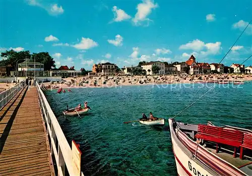 AK / Ansichtskarte Niendorf_Ostseebad Seebruecke Stadtansicht Niendorf_Ostseebad