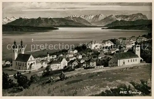 AK / Ansichtskarte Tutzing Panorama Tutzing