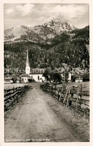 AK / Ansichtskarte Bayrischzell mit Wendelstein Bayrischzell