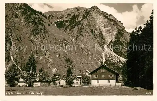 AK / Ansichtskarte Oberstdorf Oytalhaus mit Gleitweg Oberstdorf