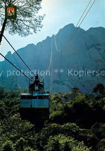 AK / Ansichtskarte Seilbahn Sant Jeroni Montserrat  Seilbahn