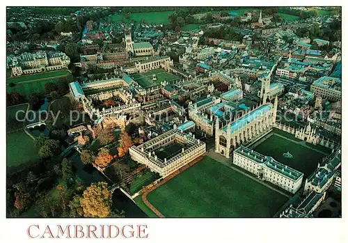 AK / Ansichtskarte Cambridge_Cambridgeshire Aerial view Cambridge Cambridgeshire