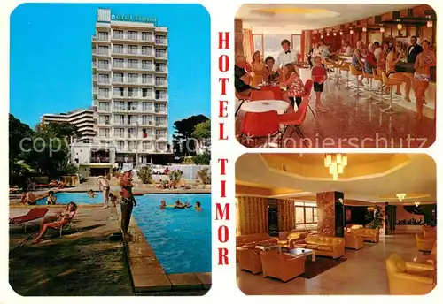 AK / Ansichtskarte Playas_de_Palma Hotel Timor Lobby Bar Swimming Pool Playas_de_Palma
