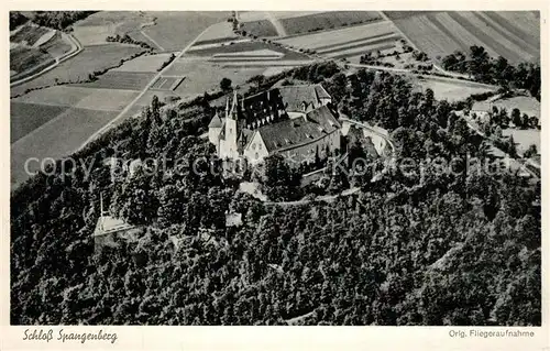 AK / Ansichtskarte Spangenberg_Hessen Schloss Spangenberg Fliegeraufnahme Spangenberg Hessen