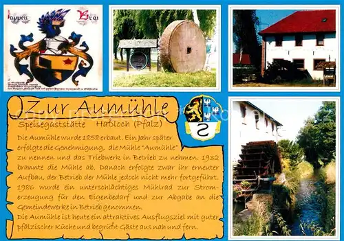 AK / Ansichtskarte Hassloch_Pfalz Gaststaette Zur Aumuehle Muehlrad Hassloch Pfalz
