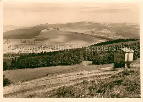 AK / Ansichtskarte Kreuzberg_Rhoen Kreuzberghotel Braun Panorama Kreuzberg Rhoen