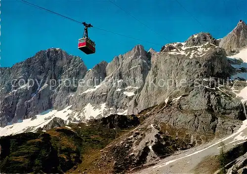 AK / Ansichtskarte Seilbahn Dachsteinsuedwandseilbahn Hoher Dachstein Hunerkogel Seilbahn