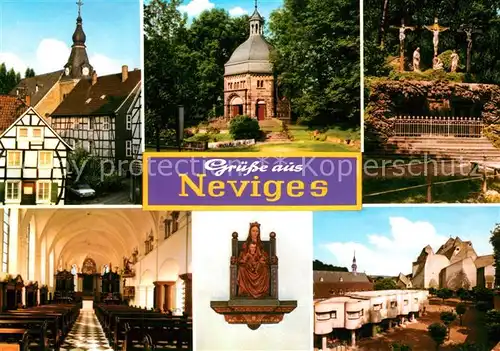 AK / Ansichtskarte Neviges_Velbert Fachwerk Kirche  Neviges Velbert