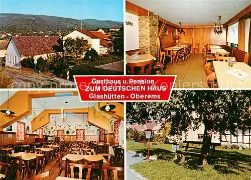 AK / Ansichtskarte Oberems_Glashuetten Gasthaus Pension Zum Deutschen Haus Oberems_Glashuetten