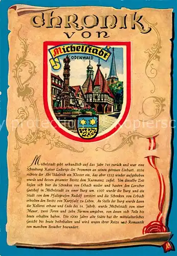 AK / Ansichtskarte Michelstadt Ortsmotiv  Michelstadt