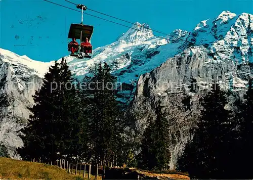 AK / Ansichtskarte Grindelwald Firstbahn Schreckhorn Grindelwald