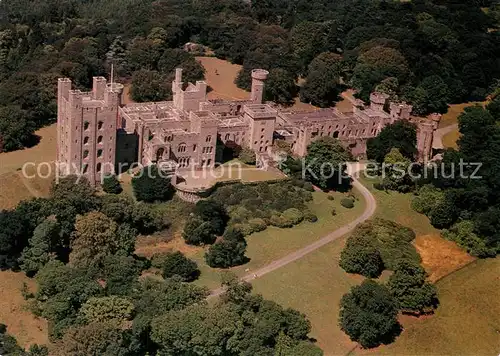 AK / Ansichtskarte Gwynedd_Wales Fliegeraufnahme Penrhyn Castle Gwynedd_Wales