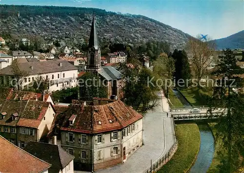 AK / Ansichtskarte Ettlingen Stadtbild mit Kirche Ettlingen