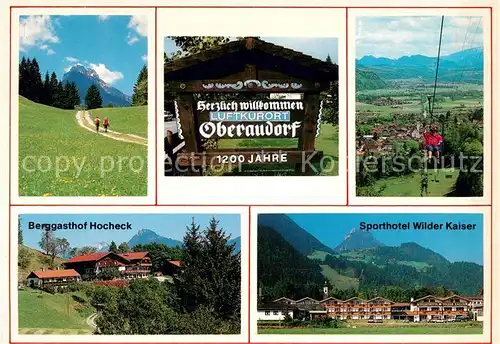 AK / Ansichtskarte Oberaudorf Sporthotel Wilder Kaiser Berggasthof Hocheck Oberaudorf