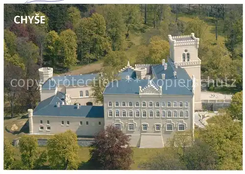 AK / Ansichtskarte Chyse_Chiesch Fliegeraufnahme Zamek Schloss Chyse Chiesch