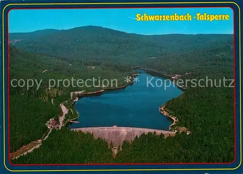 AK / Ansichtskarte Schwarzenbachtalsperre Fliegeraufnahme bei Forbach Schwarzenbachtalsperre