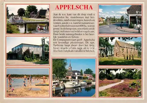 AK / Ansichtskarte Appelscha Teilansichten Hafen Strand Park Appelscha