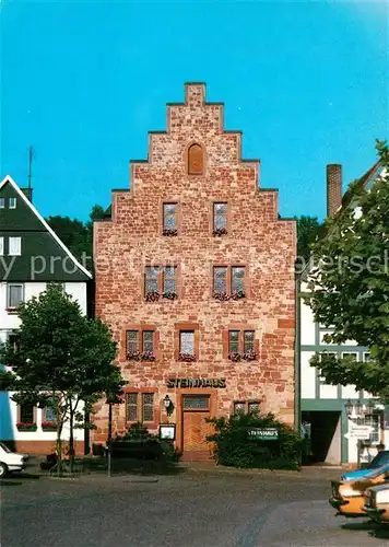 AK / Ansichtskarte Frankenberg_Eder Gaestehaus Steinhaus Frankenberg Eder