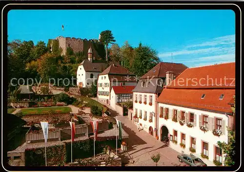 AK / Ansichtskarte Lindenfels_Odenwald Blick zur Burgruine Lindenfels Odenwald