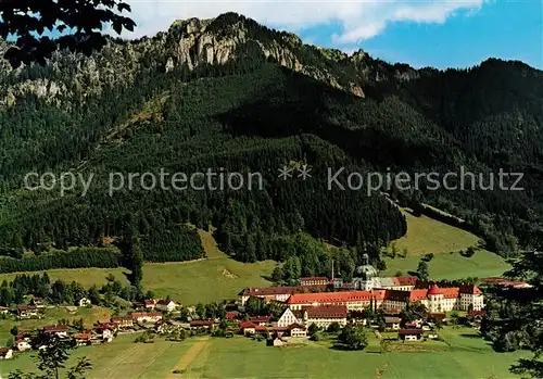 AK / Ansichtskarte Ettal Fliegeraufnahme Kloster mit Laber Ettal