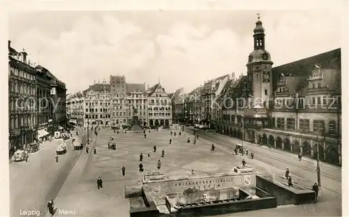 AK / Ansichtskarte Leipzig Markt Leipzig